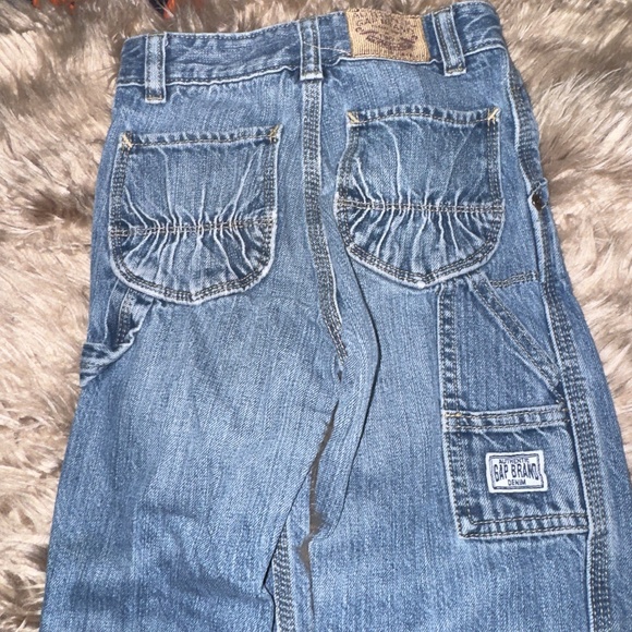 VTG 2009 GAP Carpenter Jeans For Toddler Girls 4 Years, Cargo Pockets - Picture 4 of 9